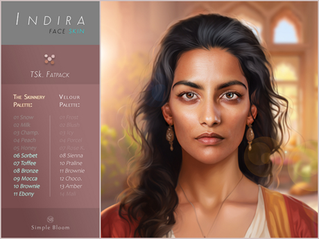 Second Life Marketplace - SKIN, Indira, TSk FATPACK (LeLutka, EvoX)